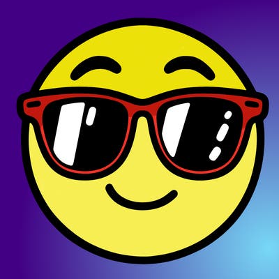 emoji with sunglasses