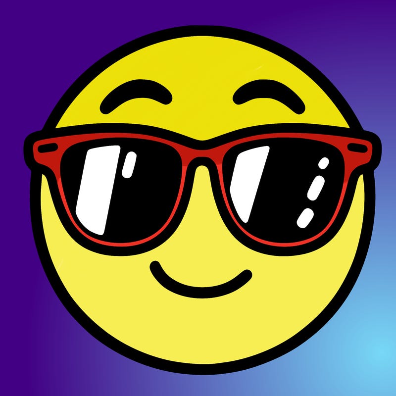 emoji with sunglasses