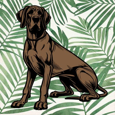 realistic great dane dog