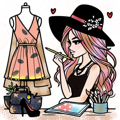 a stylish fashion designer