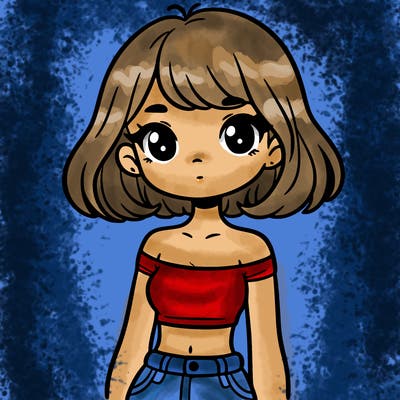 girl in a cute crop top