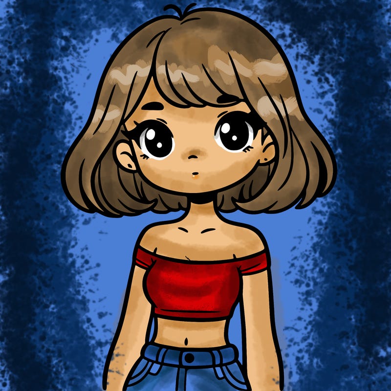 girl in a cute crop top