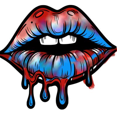 lips that look realistic and drip