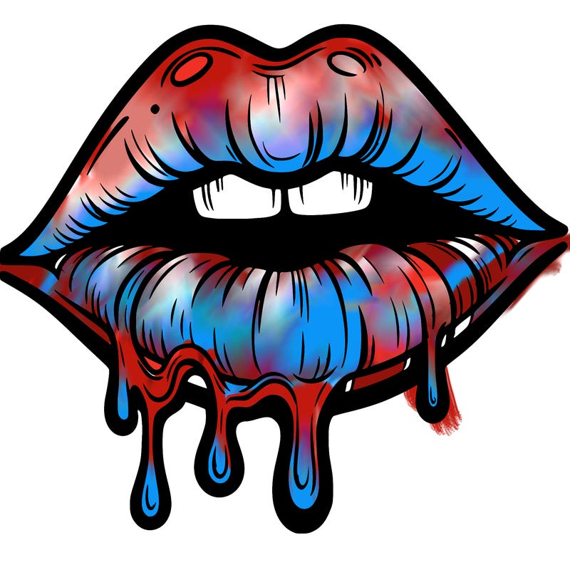 lips that look realistic and drip
