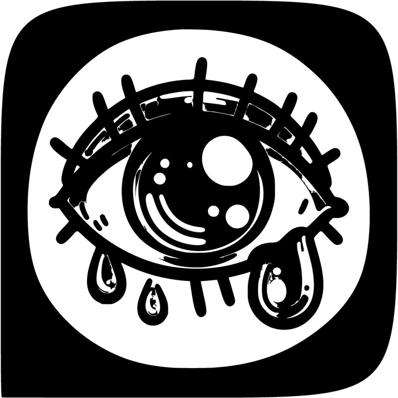 a crying eye