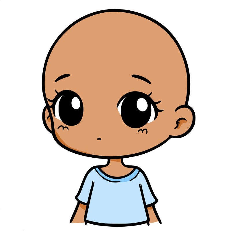 girl with no hair