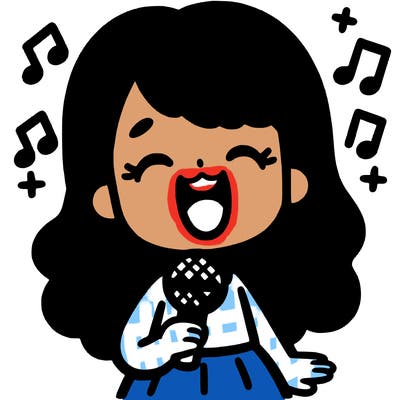 girl singing