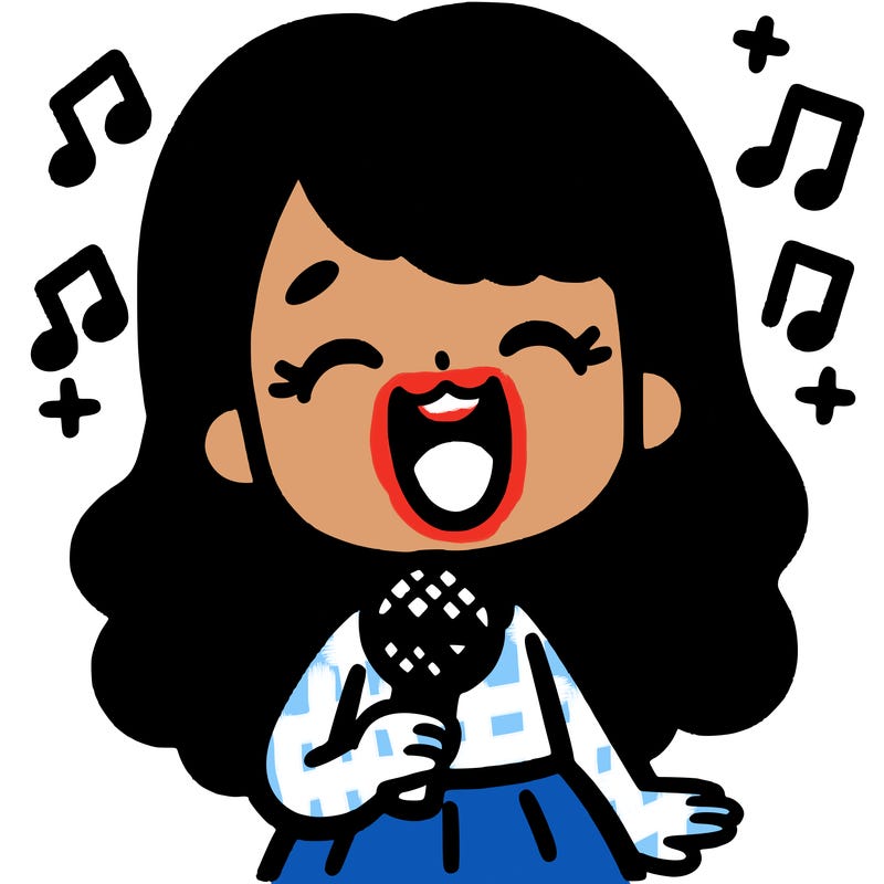 girl singing