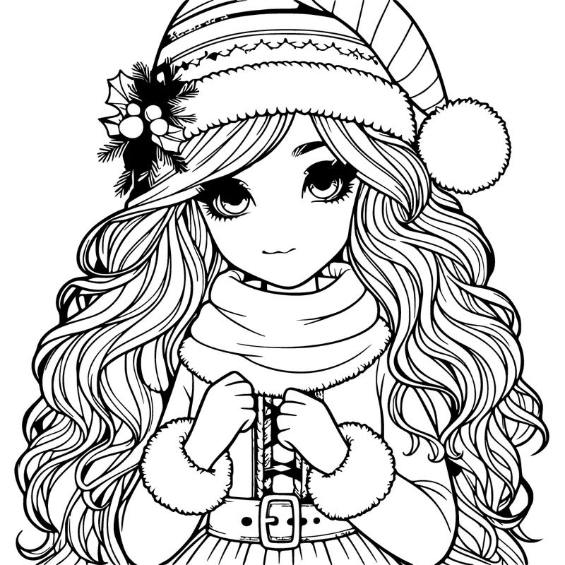 christmas girl realistic