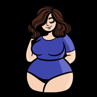 curvy woman