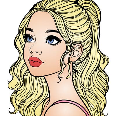 beautiful realistic girl