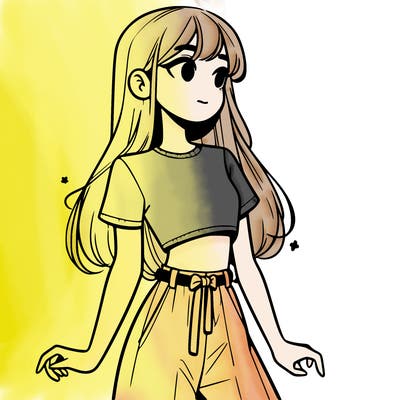 girl in a cute crop top