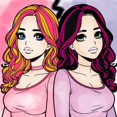 realistic twin sisters