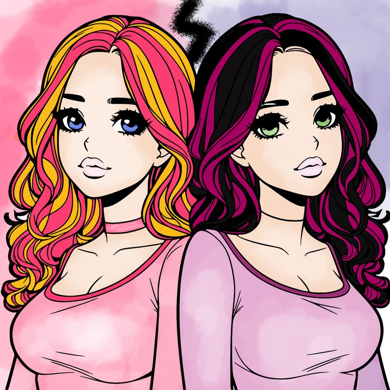 realistic twin sisters