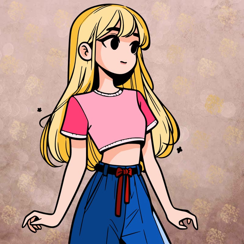 girl in a cute crop top