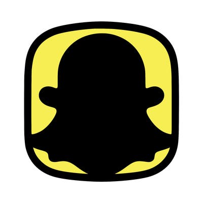 snapchat logo without a face