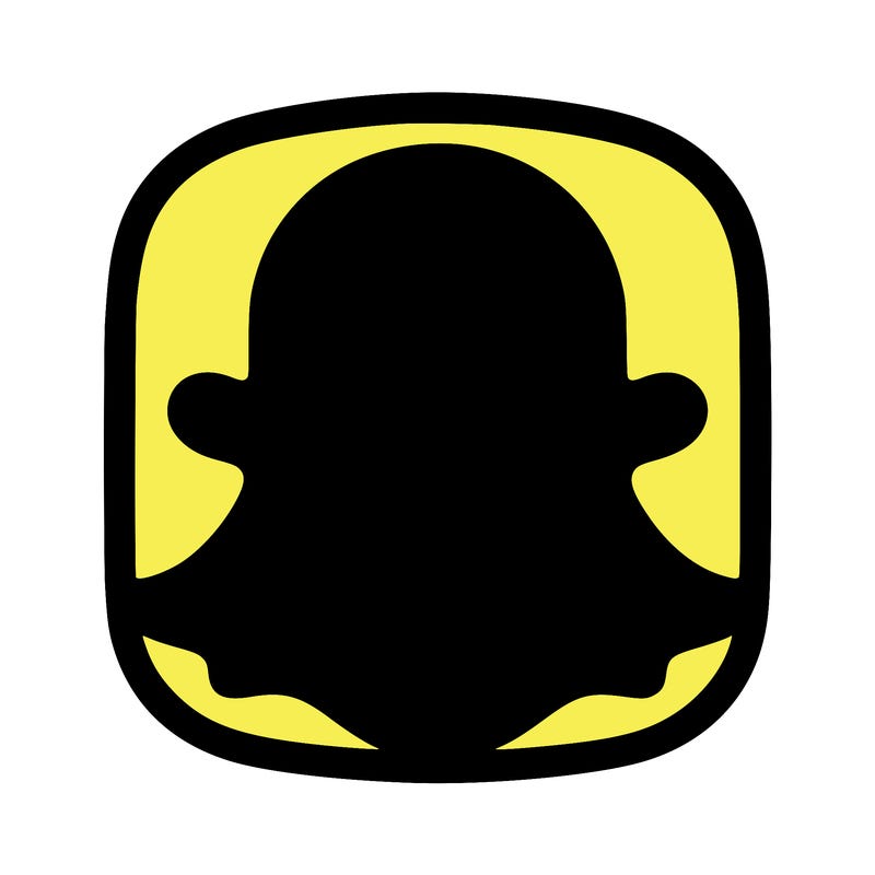 snapchat logo without a face