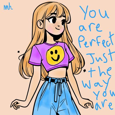 girl in a cute crop top