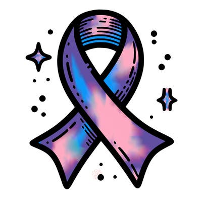 ribbon symbol of national breast cancer awareness month