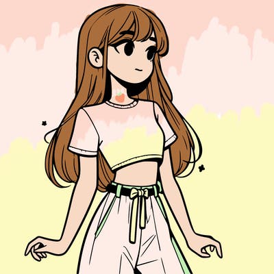 girl in a cute crop top