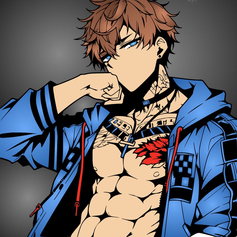 hot badass anime boy