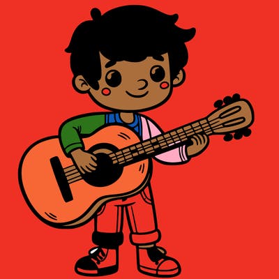 boy with a guitar