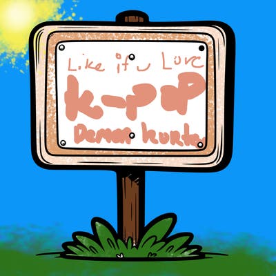 a blank sign