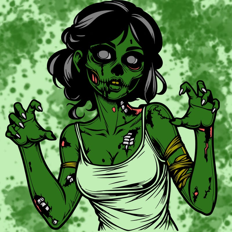 realistic zombie girl