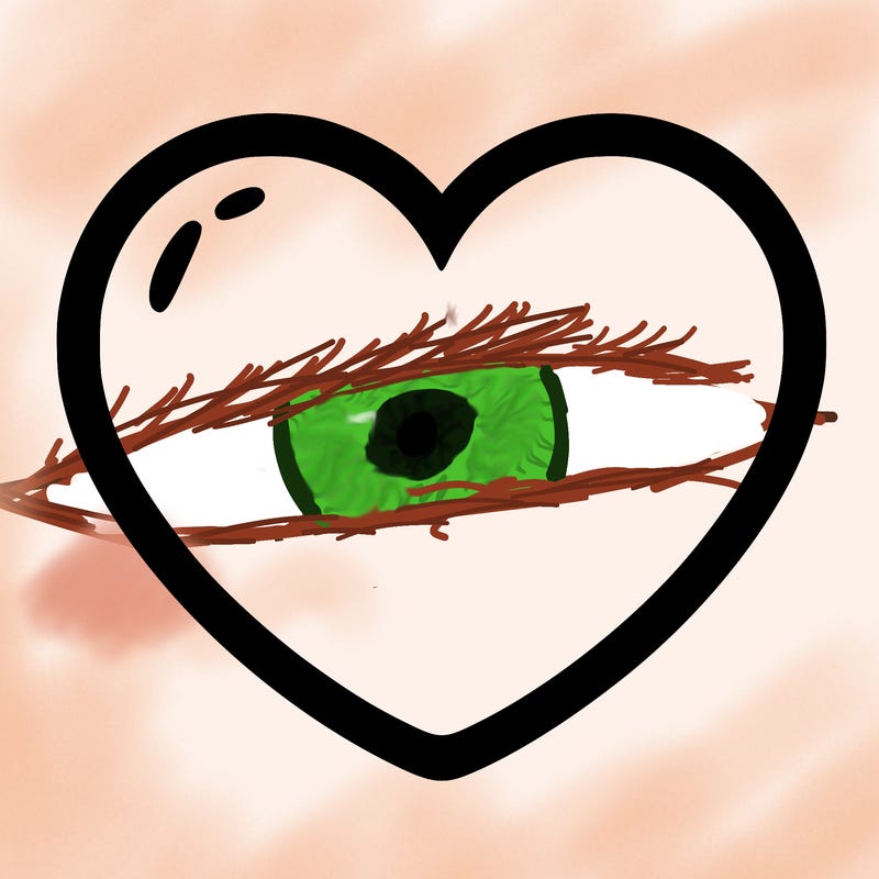 a blank heart