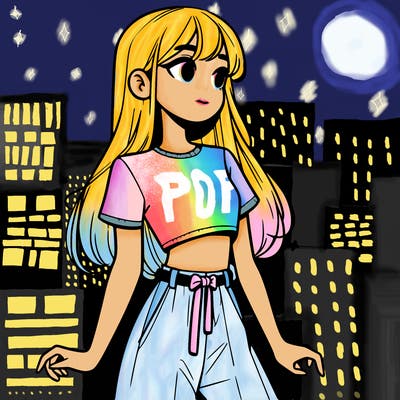 girl in a cute crop top