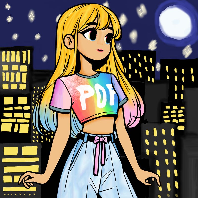 girl in a cute crop top