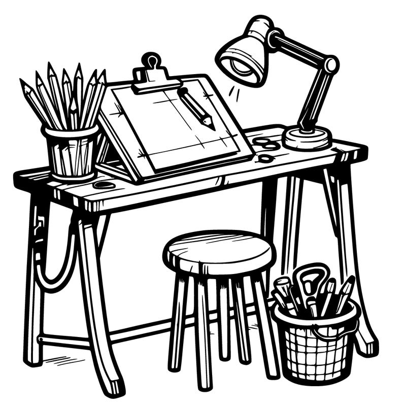 artist desk