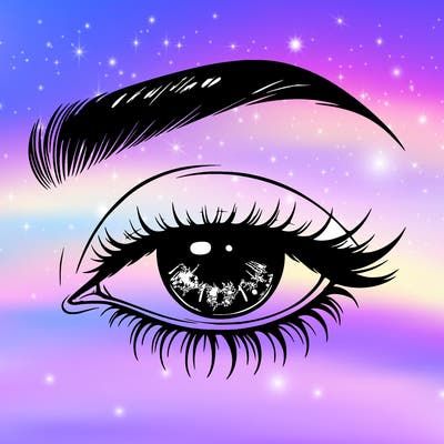 eye closed realistic