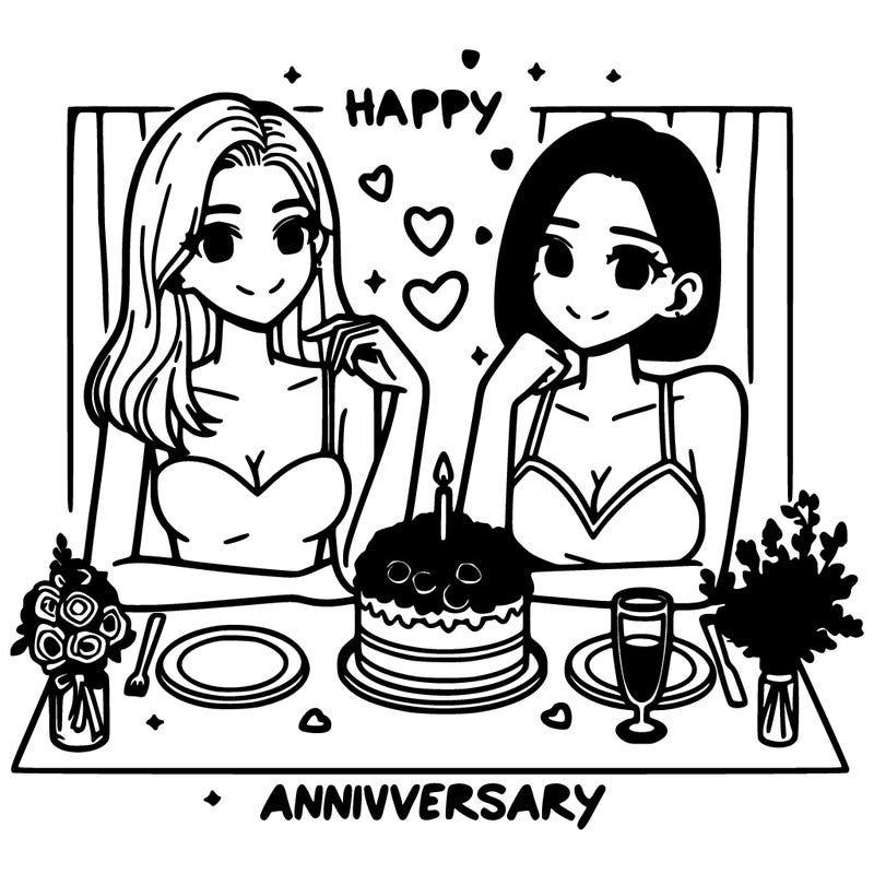 1st anniversary relationship two ladies