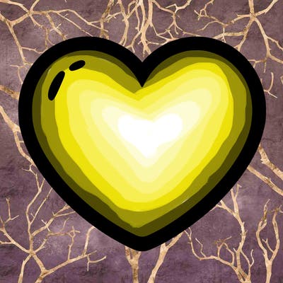 a blank heart