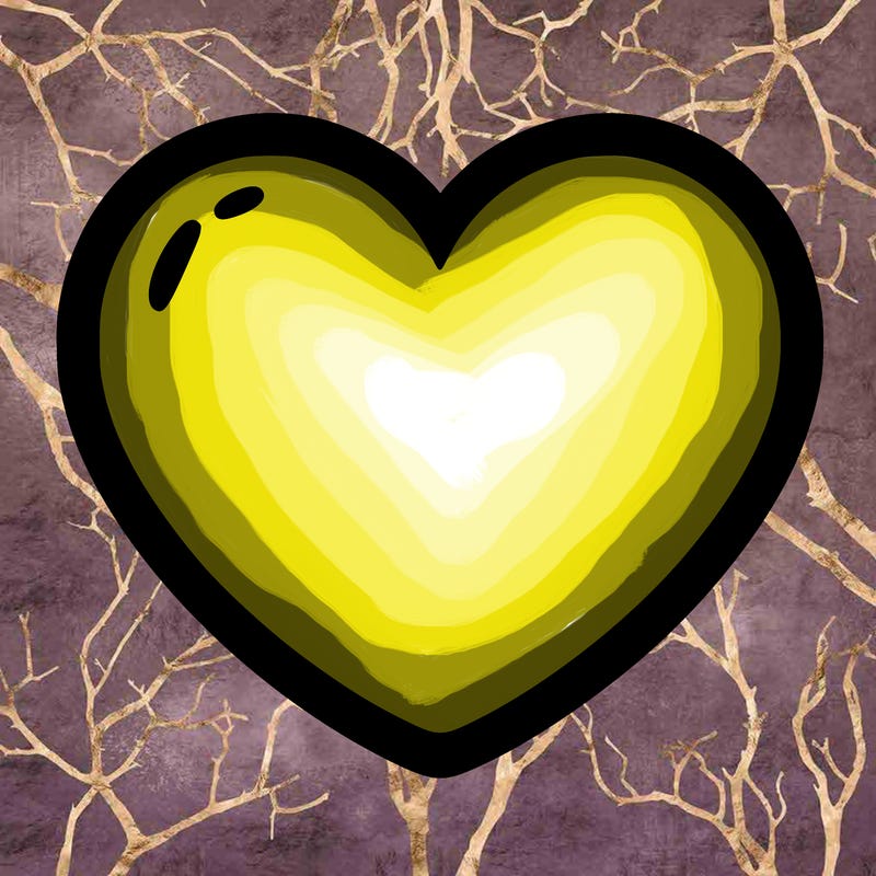 a blank heart