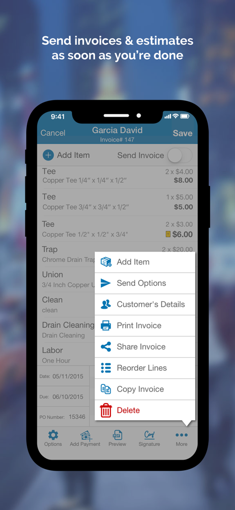 Street Invoice