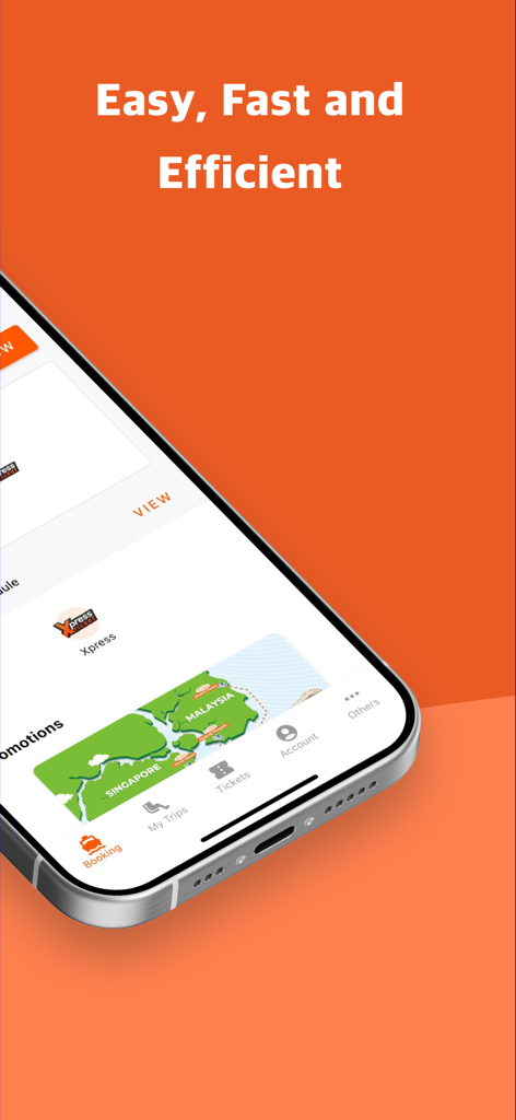BatamFast Online Ferry Booking - シンガポールとマレーシアの地図が表示されたBatamFastフェリー予約アプリインターフェースを示すスマートフォンの画面