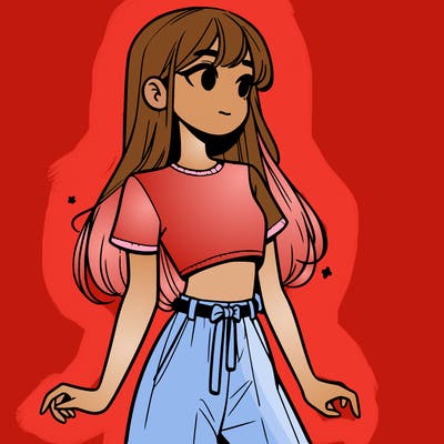 girl in a cute crop top