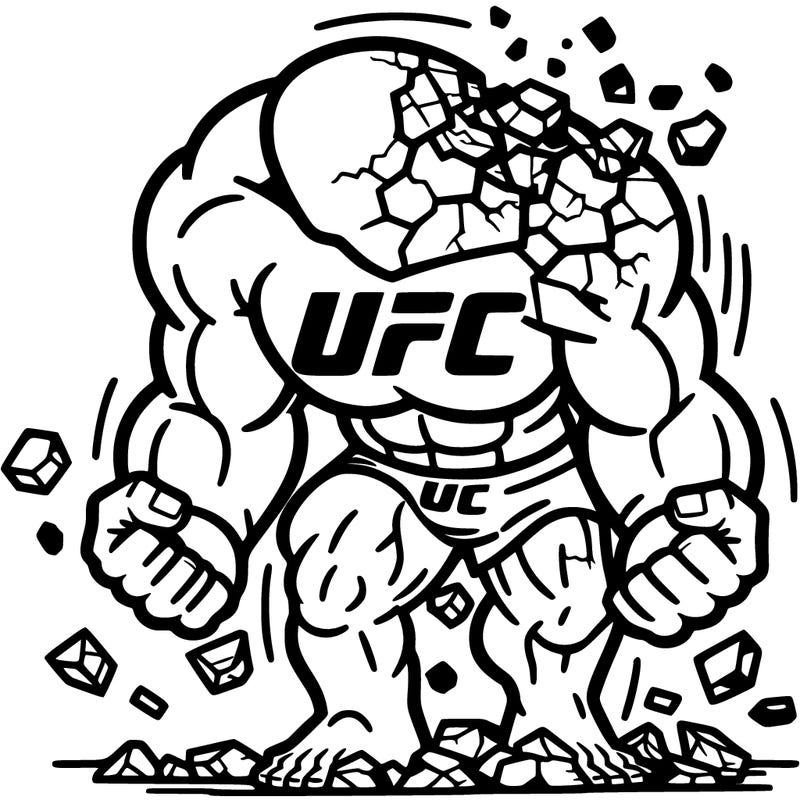 ufc logo crumbling