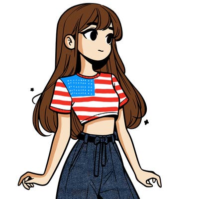 girl in a cute crop top