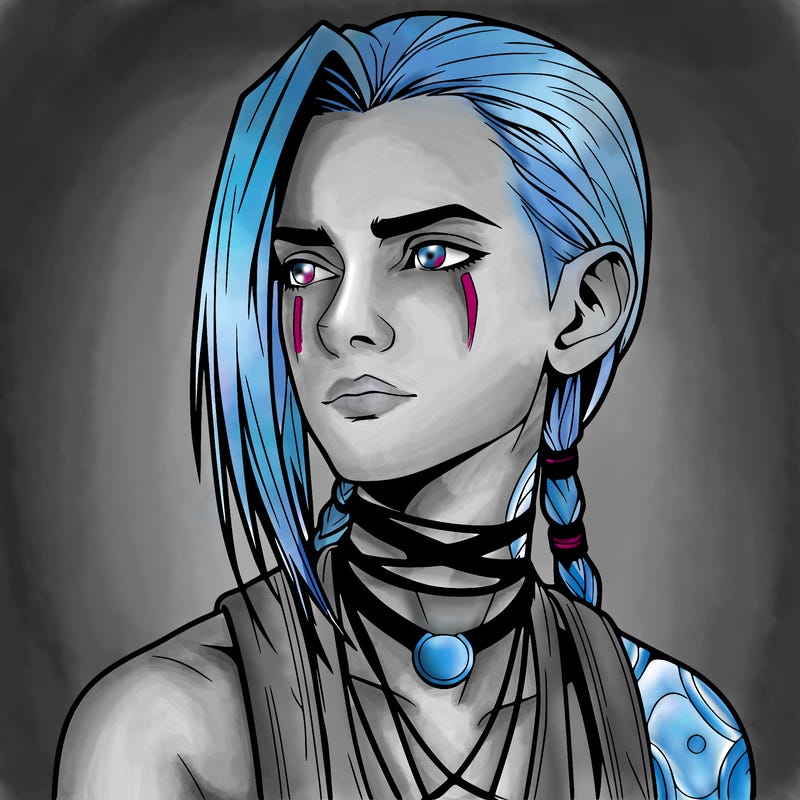jinx from arcane realistic