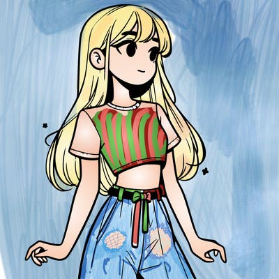 girl in a cute crop top