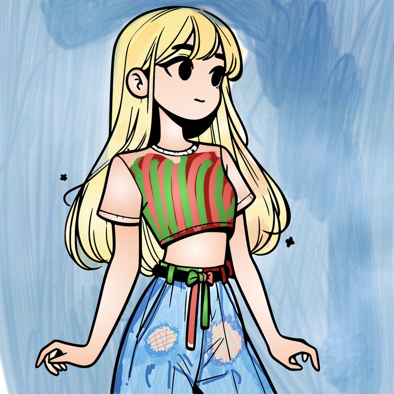 girl in a cute crop top