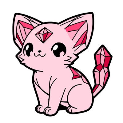 crystal kitten