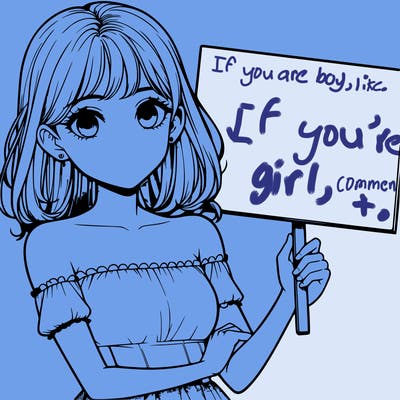 realistic pretty girl holding blank sign