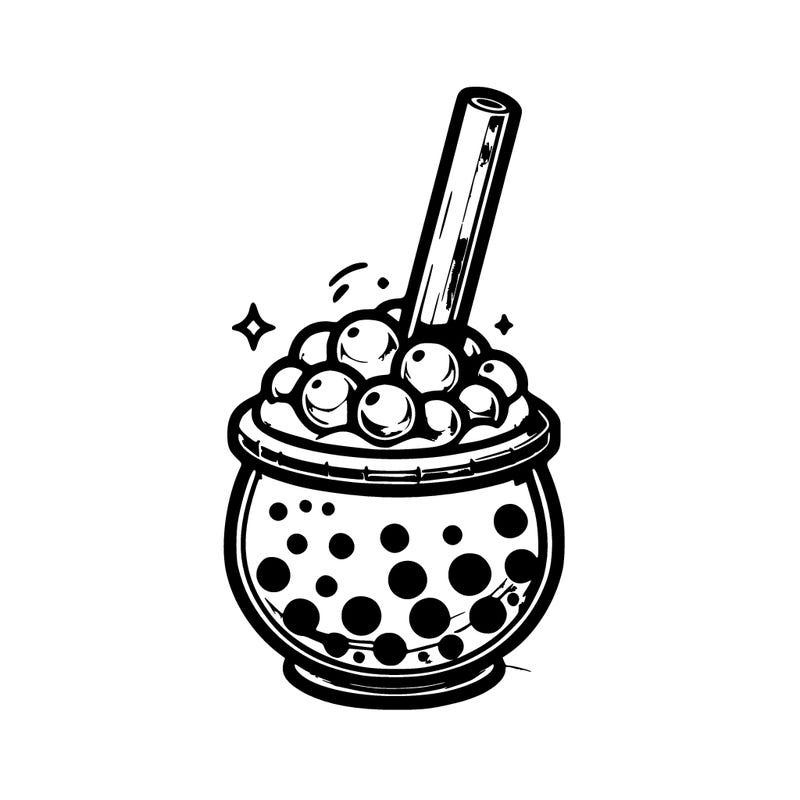 realistic popping boba