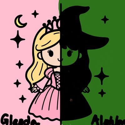 split princess and witch