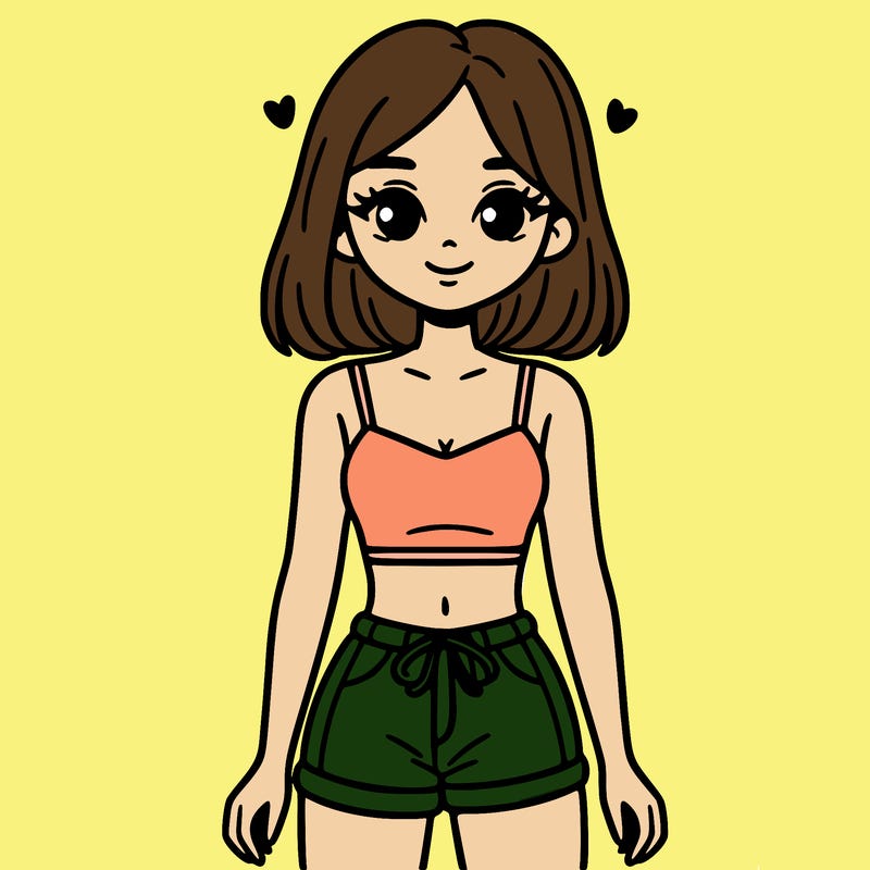 girl with crop top