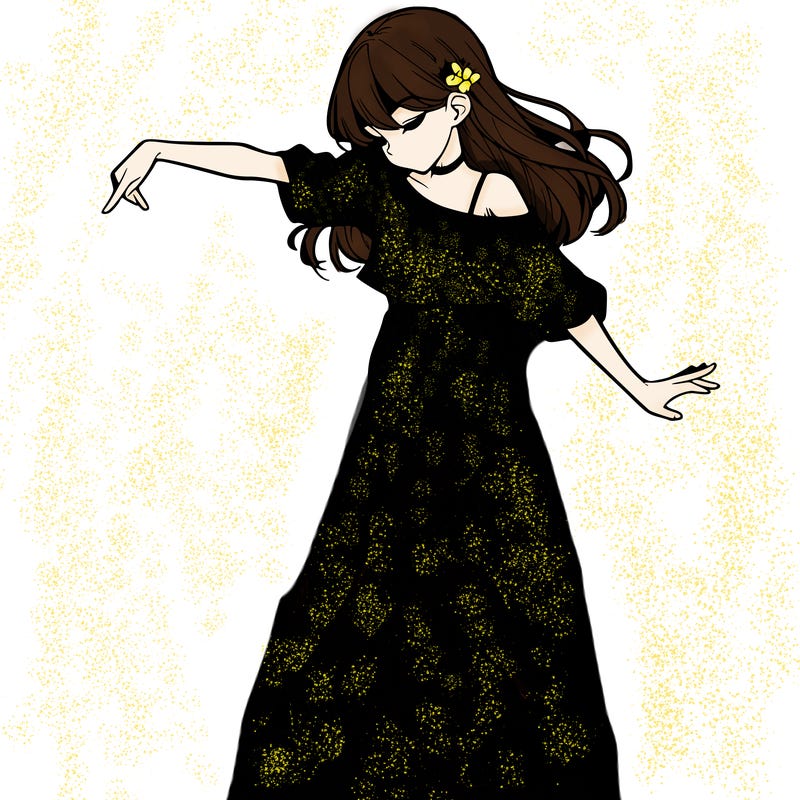 realistic girl danceing